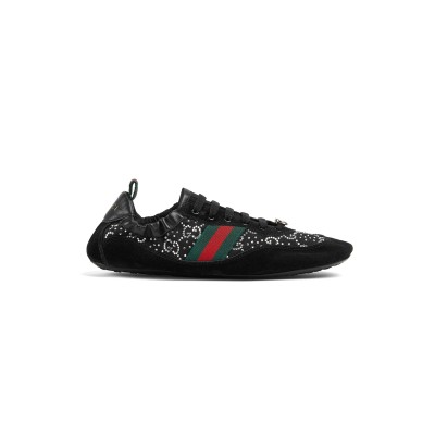 GUCCI WOMEN'S SHIFT GG CRYSTAL TRAINERS 859221